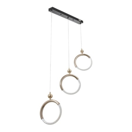 Bayerlux lamp "Olendal" LED 30W black and gold 69x5x48-150 cm