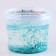 Slime "Glass" with turquoise sparkles, mica 100 g