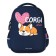 Frame backpack, 38 x 30 x 20 cm, Bruno VisConti 12-001 "Corgi.one Love", for girls