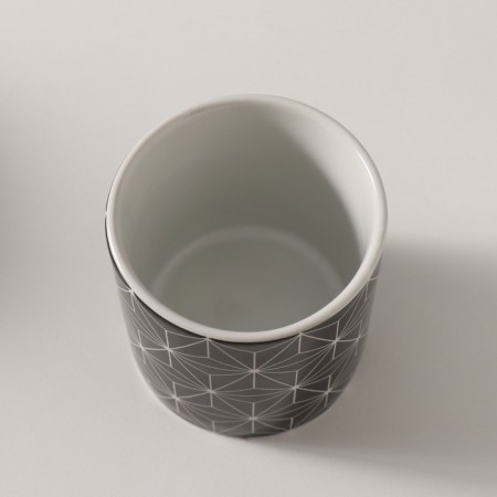 Bank for candles ceramics "Rays" 200 ml 7.3x7.3x7.3 cm-5