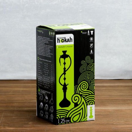 Hookah "metin", 28 cm, 1 pipe, coffee color-5