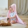 Toward Tensor Corner I am 85x85 cm, peach-pink color, 100% cotton, 320 g/m