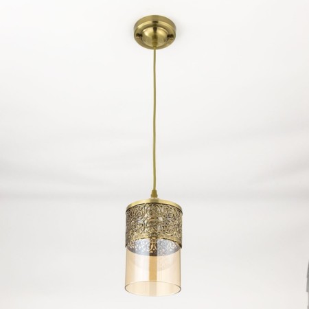 Suspended lamp Citilux "Emir" CL467013, 11.5x1.5x28 cm, 1x75W, e27, brown color-5