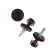 Self-cuts roof tundra krep with a drill 4.8x19 mm, dark brown 300 pcs.