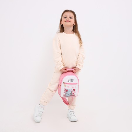 Baby backpack on lightning, pink color-3