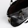 Soper bag with zipper, black color
