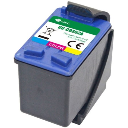 Cartridge G&G GG-C9352A, for HP DJ 3920/3940/D1360/D1460/D1470/D1560, 11.4 ml, multi-colored-1