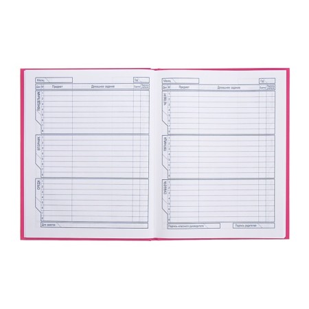 Universal diary for grades 1-11 "Bunny Mi", hard cover, matte lamination, 40 sheets-5
