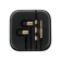 Luazon LN-8 headphones, vacuum, microphone, black and golden
