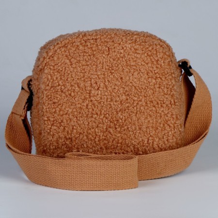Plush "Bear" bag, beige color-3
