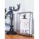 Metal photo frame "House", 15.5 × 3 × 20 cm, black color