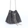 Female bag on a puff, silver color