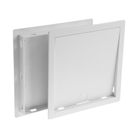 Vento cat door door, 200 x 200 mm, opening 40 mm, white opening-3