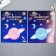 Phosphorus sticker "Planet" with adhesive pads set of 3 pcs mix 29.5x25 cm