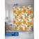 Photostore for the bathroom "Sunflower and bumblebee", Saten, size 180x200 cm