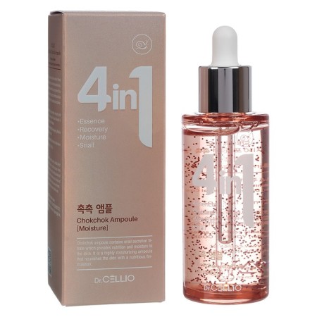 Facial serum Dr.cellio 4 in 1 chokchok, with snail mucin, 50 ml