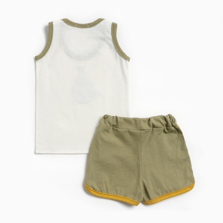 Kit (T -shirt/shorts) children, avocado/wormwood color, height 86 cm-3