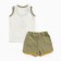 Kit (T -shirt/shorts) children, avocado/wormwood color, height 86 cm
