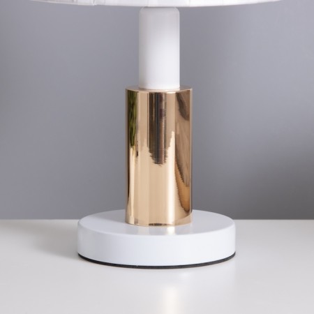 Table lamp "Lida" 1x40W E27 white/gold 21x21x36cm-3