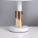 Table lamp "Lida" 1x40W E27 white/gold 21x21x36cm