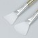 Modeling tool Spatula "gradient metallic" silicone mix width 3.5 cm h = 18 cm 924250