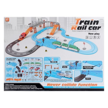 Railway Autotrek "Big Journey", with a machine and train, intersection, traffic lights-1