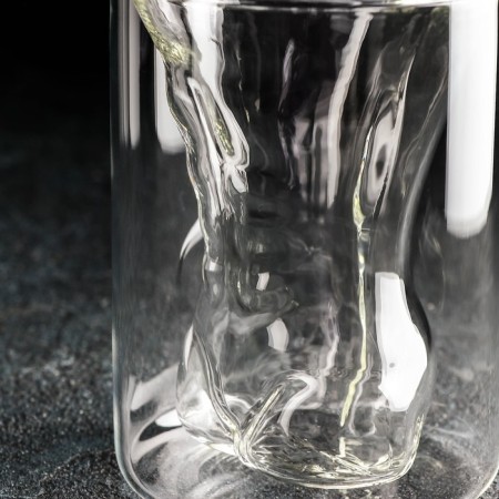 Glass glass with double walls Magistro "Male Figure", 200 ml-5