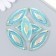 Decor for creativity Plastic "Eye" Harography Blue Set 6 pcs 2x5 cm