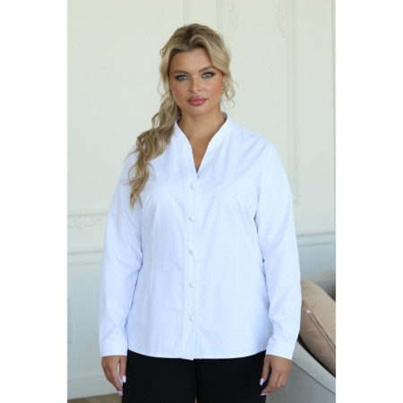 Female blouse, size 52, white color-14