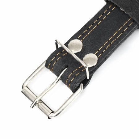 Collar leather two-layer dimensionless, 69 x 3.5 cm, Osh 45-60 cm, black-5