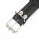 Collar leather two-layer dimensionless, 69 x 3.5 cm, Osh 45-60 cm, black