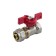Balloon Aquasfera Euro 1016-03, d = 20 mm x 3/4 ", pn 16, inside thread, crimping, butterfly