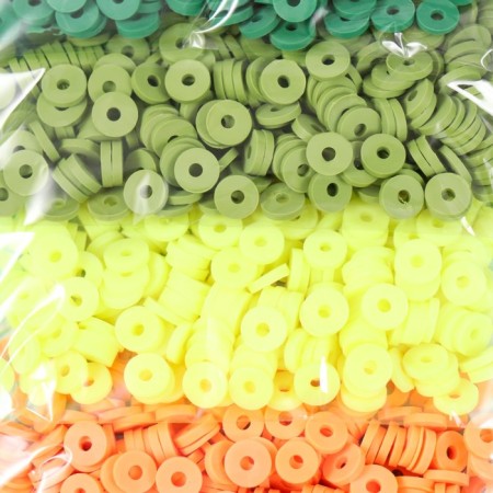 Beads for PVC "Summer Thunderstorm" 5 colors x 10 g 0.6 cm-1