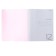Notebook 12 sheets in a pink cage, plastic cover, block 65 g/m2