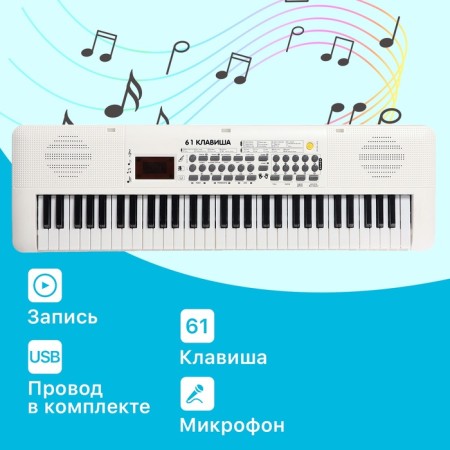 Children's “keyboard player” synthesizer, sound effects, 61 key-2