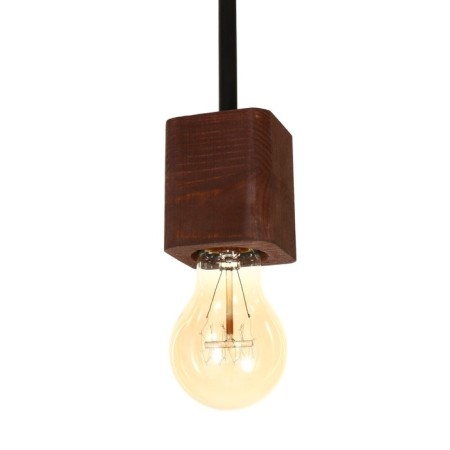 Hugh chandelier 1x60W E27 Brown/Black 27x14x14cm Bayerlux-3
