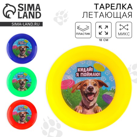 Frisby, flying saucer 18cm "Pesik" in the bag, mix