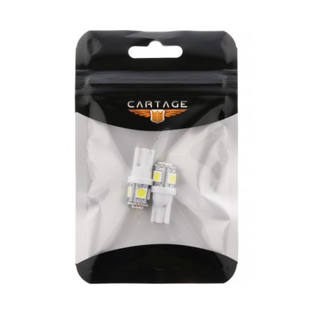 Auto Stuffing LED Cartage, T10 W5W, 12 V, 5 SMD-5050, set 2 pcs-2