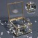 Organizer for storage "Mountains", with a lid, glass, with a mirror -bottom, 1 section, 10 × 10 × 6 cm, the color is transparent/copper