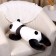 Soft toy "Panda", 65 cm, black and white color