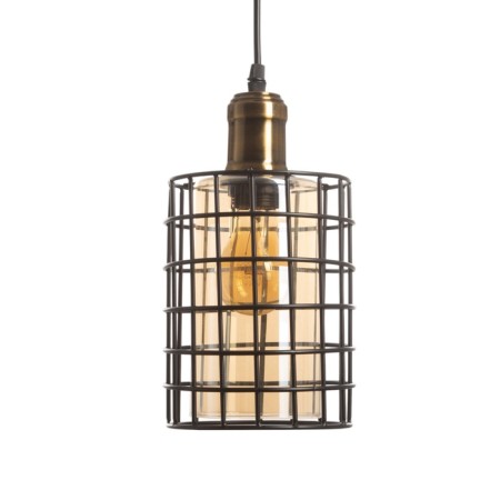 Lamp "Rick" 1x40W E27 bronze/black 14x14x25 (125) cm-5