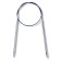 Circular knitting needles, brass 100 cm/ 6.0 mm