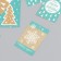 Cardboard "New Year" set 10 pcs (5 types) 4x6 cm