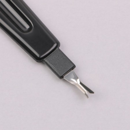 Metal-trimmer for nails, 19 cm, with a protective cap, black color-3