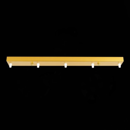 Ceiling mount on 5 lamps (rectangular) ST LUCE. SL001.213.05. SL001, 60x6 cm, golden color-1