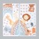 Stick plastic interior color "animals on the rainbow" set 2 sheets 30x60 cm