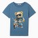 T -shirt for a boy, blue color, height 134 cm