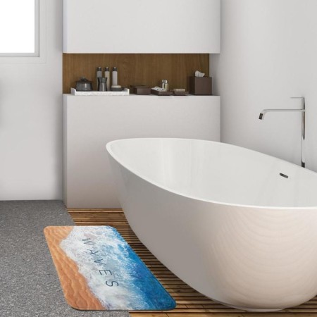 Bathroom mat Ethel "Waves", 80x50 cm, velor