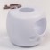 Block on the door handle, white color