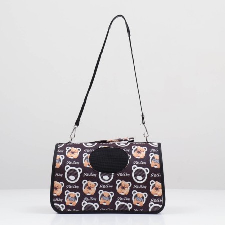 Animal brush bag "Brown bears", size S, 37.5 x 17 x 22 cm, brown-1